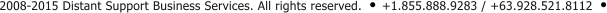 2008-2015 Distant Support Business Services. All rights reserved.     +1.855.888.9283 / +63.928.521.8112